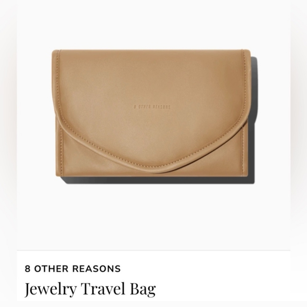 -8 Other Reasons Beige Travel Jewelry Bag